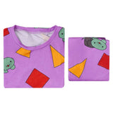 Traje de cosplay Zoey Purple pijama traje para Halloween y carnaval