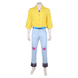 Traje romántico amarillo para hombre adulto disfraz de cosplay traje de carnaval para Halloween