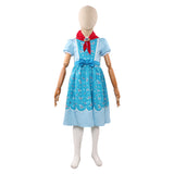 Vestido azul de cosplay de Holly Wheeler de Stranger Things para niños, para Halloween y fiestas de carnaval