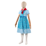 Vestido azul de cosplay de Holly Wheeler de Stranger Things para niños, para Halloween y fiestas de carnaval