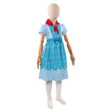 Vestido azul de cosplay de Holly Wheeler de Stranger Things para niños, para Halloween y fiestas de carnaval