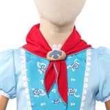 Vestido azul de cosplay de Holly Wheeler de Stranger Things para niños, para Halloween y fiestas de carnaval