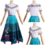 Anime Encanto - Mirabel Cosplay Disfraz Traje Vestido Falda Fiesta Halloween Carnaval