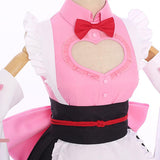 Anime Demon Slayer Kanroji Mitsuri Maid  Cosplay Disfraz