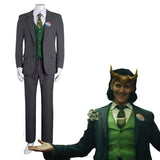 Series de Televisión Loki Uniforme Cosplay Disfraz Halloween Carnaval Traje