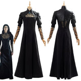 TV Series The Witcher Yennefer Falda larga negra de fiesta Cosplay Disfraz