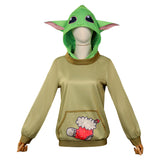 Película Star Wars Yoda baby Cosplay Disfraz Sudadera Traje Fiesta Halloween Carnaval DISFRAZDEDIADEBRUJAS.ES®