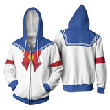 Anime Sailor Moon Tsukino Usagi Sudadera Cosplay Navidad Fiesta 3D Impreso chaqueta con cremallera Casual