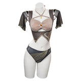 Juego Genshin Impact Zhongli Adulto Bañador De Mujer Cosplay Disfraz Halloween Carnaval Fiesta DISFRAZDEDIADEBRUJAS.ES®