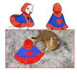 Spider-Man Mascota Halloween Carnaval Cosplay Capa con Capucha Cárdigan de Felpa