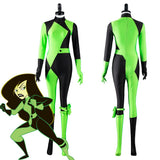 Anime Kim Possible Disfraz Shego Costume Cosplay Adultos Mono Halloween Carnaval Fiesta Traje