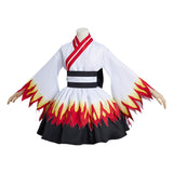 Anime Demon Slayer Rengoku Kyoujurou Kimono Vestido Cosplay Disfraz Navidad Carnaval Fiesta Traje