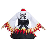 Anime Demon Slayer Rengoku Kyoujurou Kimono Vestido Cosplay Disfraz Navidad Carnaval Fiesta Traje