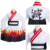 Anime Demon Slayer Rengoku Kyoujurou Kimono Vestido Cosplay Disfraz Navidad Carnaval Fiesta Traje