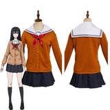 Anime Friend Game Shiho Sawaragi Cosplay Navidad Disfraz Traje Vestido Falda