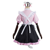 Anime Demon Slayer Tsuyuri Kanao cosplay Mucama Lolita Cosplay Vestido Gato Oreja Fiesta Disfraz-DISFRAZDEDIADEBRUJAS.ES®