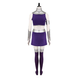 Anime Teen Titans Starfire Cosplay Disfraz Traje Falda Halloween Conjunto Carnaval