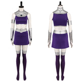 Anime Teen Titans Starfire Cosplay Disfraz Traje Falda Halloween Conjunto Carnaval