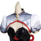 Juego Genshin Impact Shen He Cosplay Navidad Disfraz Traje Vestido Falda