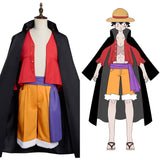 Anime One Piece Monkey D. Luffy Cosplay Disfraz Navidad Carnaval Fiesta Exposición Traje