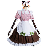 Anime Demon Slayer Kamado Nezuko Mucama Lolita Cosplay Fiesta Disfraz Falda Vestido Traje-DISFRAZDEDIADEBRUJAS.ES®