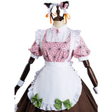 Anime Demon Slayer Kamado Nezuko Mucama Lolita Cosplay Fiesta Disfraz Falda Vestido Traje-DISFRAZDEDIADEBRUJAS.ES®