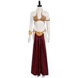 Película Star Wars：Return of the Jedi Slave Leia Metal Cosplay Disfraz Traje Fiesta Bikini