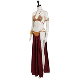 Película Star Wars：Return of the Jedi Slave Leia Metal Cosplay Disfraz Traje Fiesta Bikini