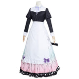 Anime Demon Slayer Kochou Shinobu Mucama Cosplay Navidad Disfraz Falda Vestido Larga Carnaval Traje-DISFRAZDEDIADEBRUJAS.ES®