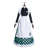 Anime Demon Slayer Kamado Tanjirou Mucama Cosplay Navidad Disfraz Vestido Carnaval Traje-DISFRAZDEDIADEBRUJAS.ES®