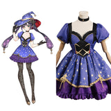 Juego Genshin Impact Mona Cosplay Disfraz Traje Vestido Falda DISFRAZDEDIADEBRUJAS.ES®