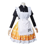 Anime Demon Slayer Agatsuma Zenitsu Mucama Lolita Cosplay Navidad Disfraz Vestido Carnaval Traje-DISFRAZDEDIADEBRUJAS.ES®