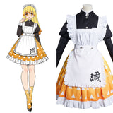 Anime Demon Slayer Agatsuma Zenitsu Mucama Lolita Cosplay Navidad Disfraz Vestido Carnaval Traje-DISFRAZDEDIADEBRUJAS.ES®