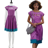 Stranger Things 3 Nancy Wheeler Cosplay Halloween Vestido de Color Púrpura para Adultos Femenino