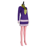 Anime Scooby Doo Where Are You Daphne Blake Cosplay Navidad Disfraz Traje Vestido