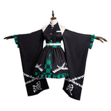 Anime Demon Slayer Kamado Tanjiro Cosplay Disfraz Halloween Falda Vestido Carnaval Traje-DISFRAZDEDIADEBRUJAS.ES®