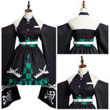 Anime Demon Slayer Kamado Tanjiro Cosplay Disfraz Halloween Falda Vestido Carnaval Traje-DISFRAZDEDIADEBRUJAS.ES®