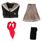 Juego Super DanganRonpa 2 Peko Pekoyama Uniforme Cosplay Disfraz Halloween Falda Carnaval Traje