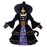 Gato Witch Precioso Cosplay Disfraz Niños Halloween Falda Carnaval Traje