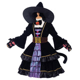 Gato Witch Precioso Cosplay Disfraz Niños Halloween Falda Carnaval Traje