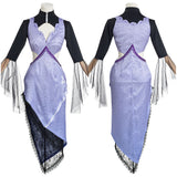 Juego Genshin Impact Beelzebul Raiden Shogun Cosplay Navidad Disfraz Vestido Conjunto Carnaval-DISFRAZDEDIADEBRUJAS.ES®