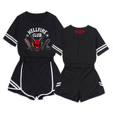 TV Stranger Things 4 Hellfire Club Cosplay Pantalón Casual Deportivo Traje Conjunto