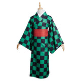 Anime Demon Slayer Kamado Tanjirou Kimono Cosplay Disfraz Navidad Carnaval Fiesta Traje