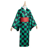 Anime Demon Slayer Kamado Tanjirou Kimono Cosplay Disfraz Navidad Carnaval Fiesta Traje