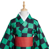 Anime Demon Slayer Kamado Tanjirou Kimono Cosplay Disfraz Navidad Carnaval Fiesta Traje