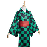 Anime Demon Slayer Kamado Tanjirou Kimono Cosplay Disfraz Navidad Carnaval Fiesta Traje