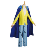 Anime One Piece Trafalgar D. Water Law Cosplay Disfraz Navidad Carnaval Fiesta Conjunto con Capa Traje