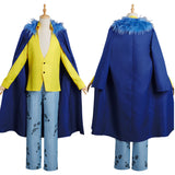 Anime One Piece Trafalgar D. Water Law Cosplay Disfraz Navidad Carnaval Fiesta Conjunto con Capa Traje