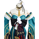 Juego Genshin Impact Señora Hina / Gorou Cosplay Navidad Disfraz Vestido Conjunto Carnaval Traje