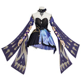 Juego Genshin Impact Keqing Cosplay Navidad Disfraz Traje Vestido Carnaval